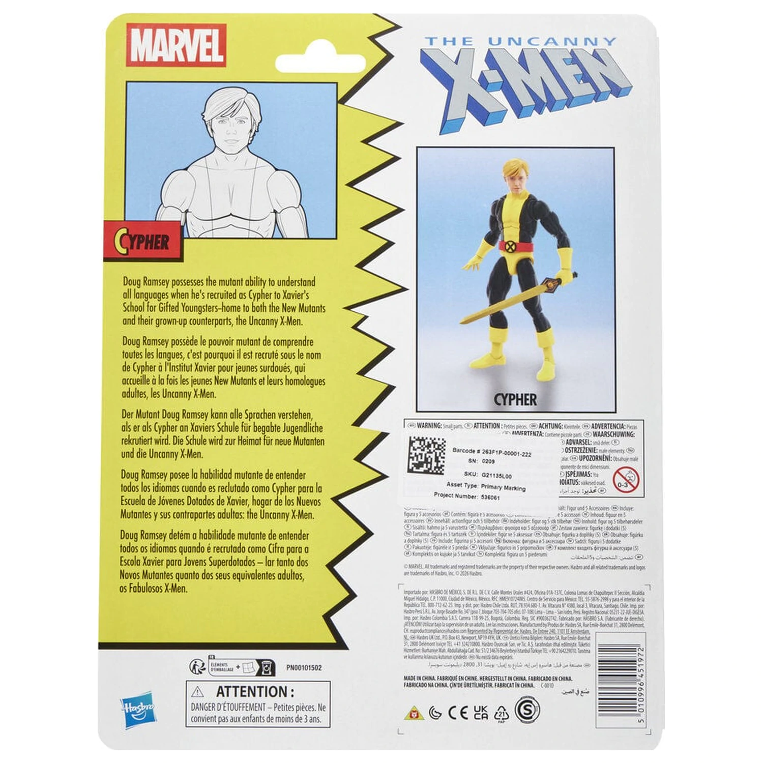 Marvel Comics The Uncanny X-Men Cypher figure 15cm product photo