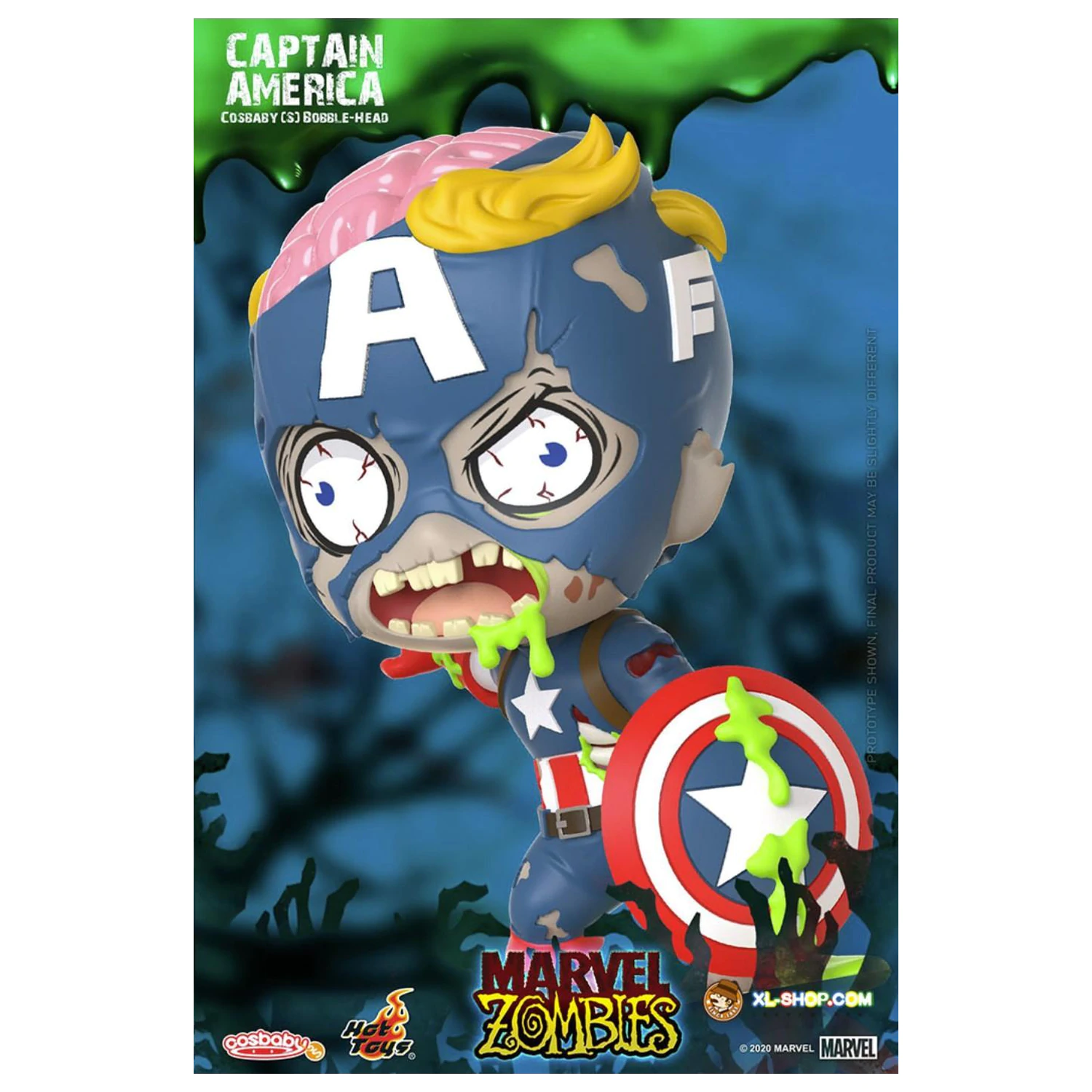 Marvel Cosbaby Wave 1 Captain America Zombie product photo