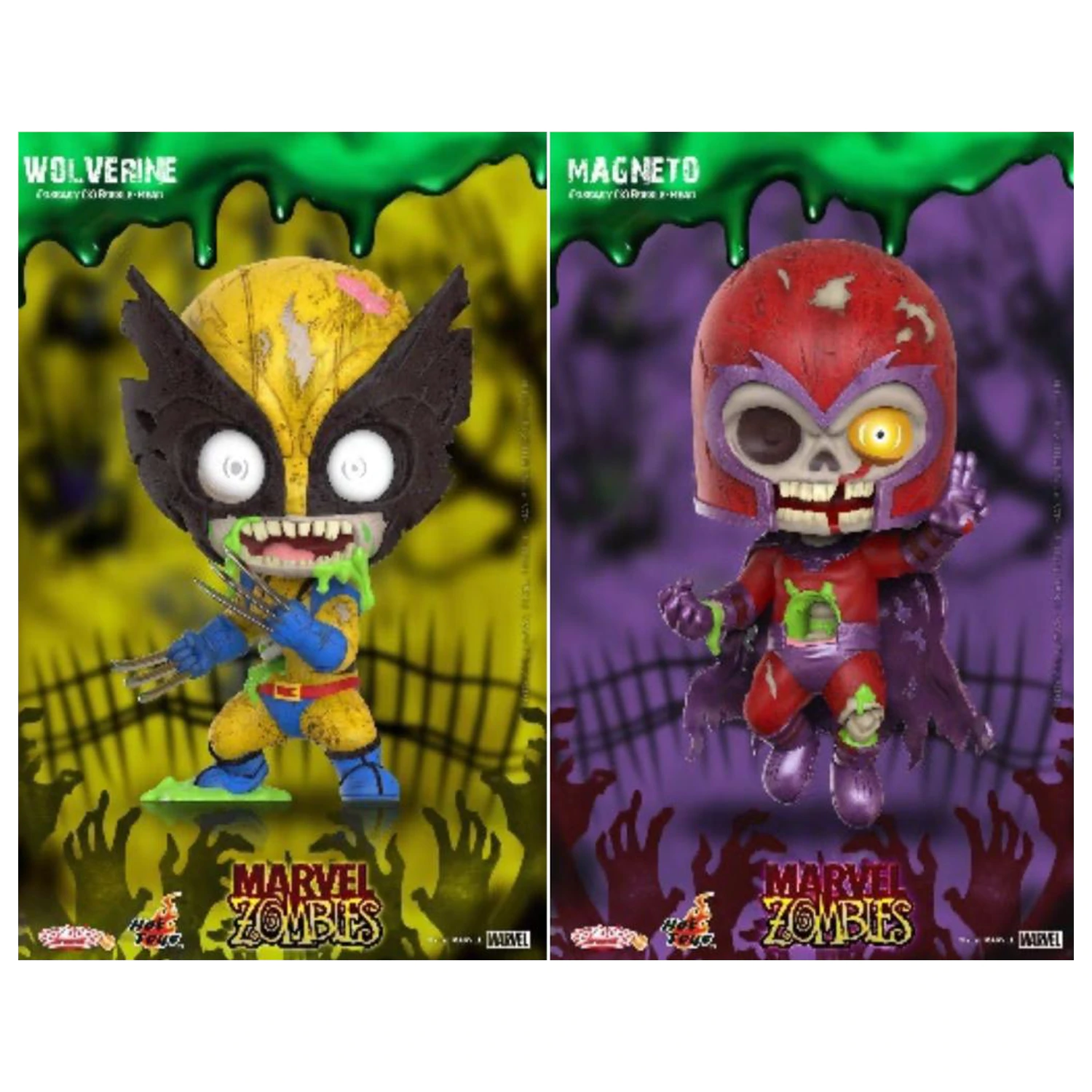 Marvel Cosbaby Wave 1 Wolverine & Magneto Zombies Set product photo