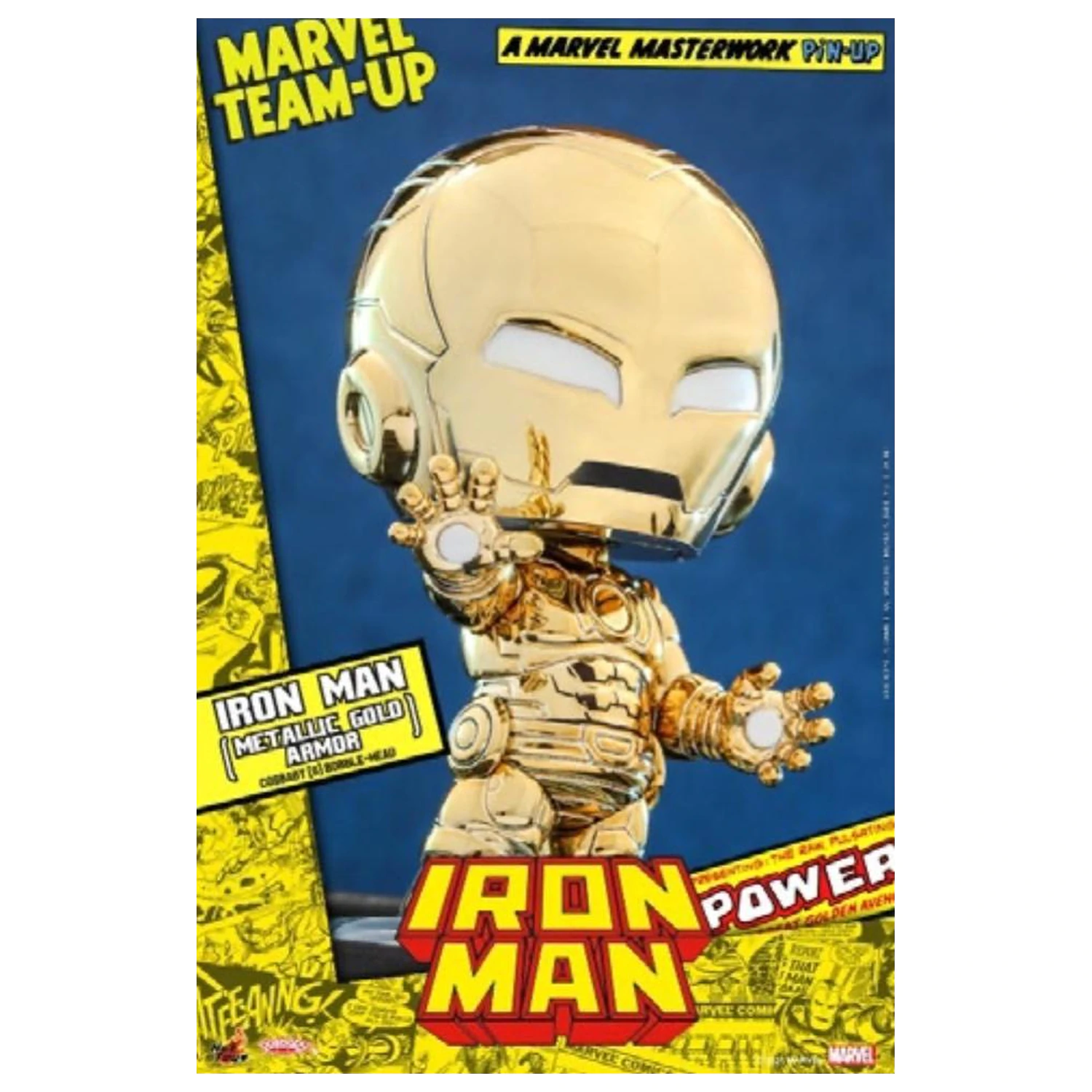 Marvel Cosbaby Wave 2 Iron Man Metallic Gold Armor product photo