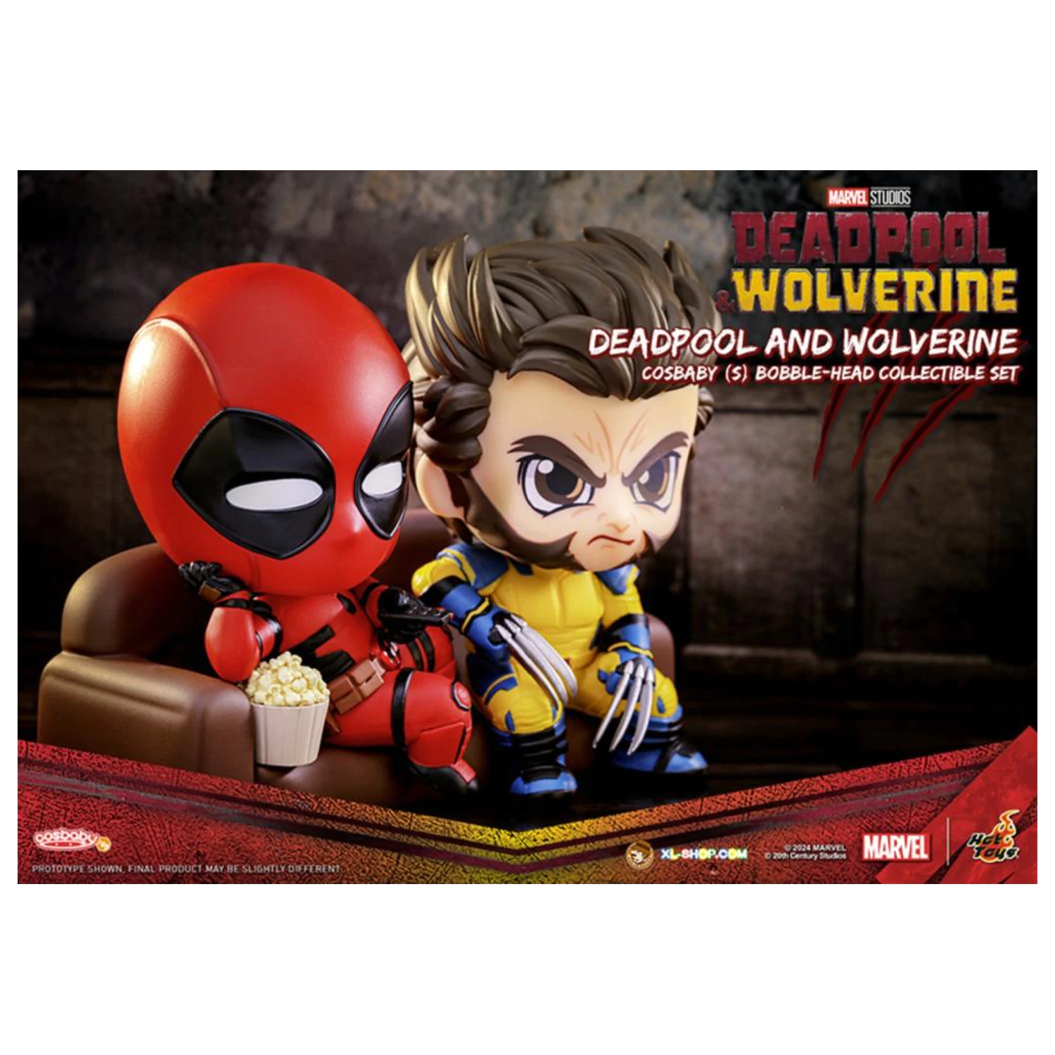 Marvel Cosbaby Wave 4 Deadpool & Wolverine Set product photo