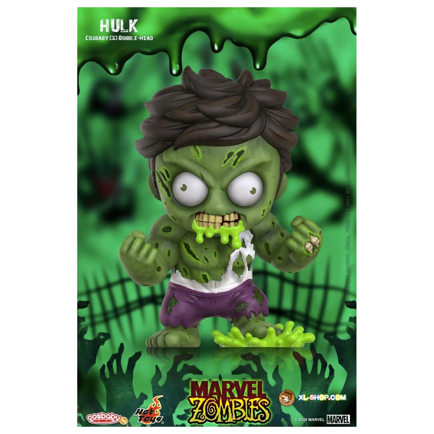Marvel Cosbaby Wave 4 Zombie Hulk product photo