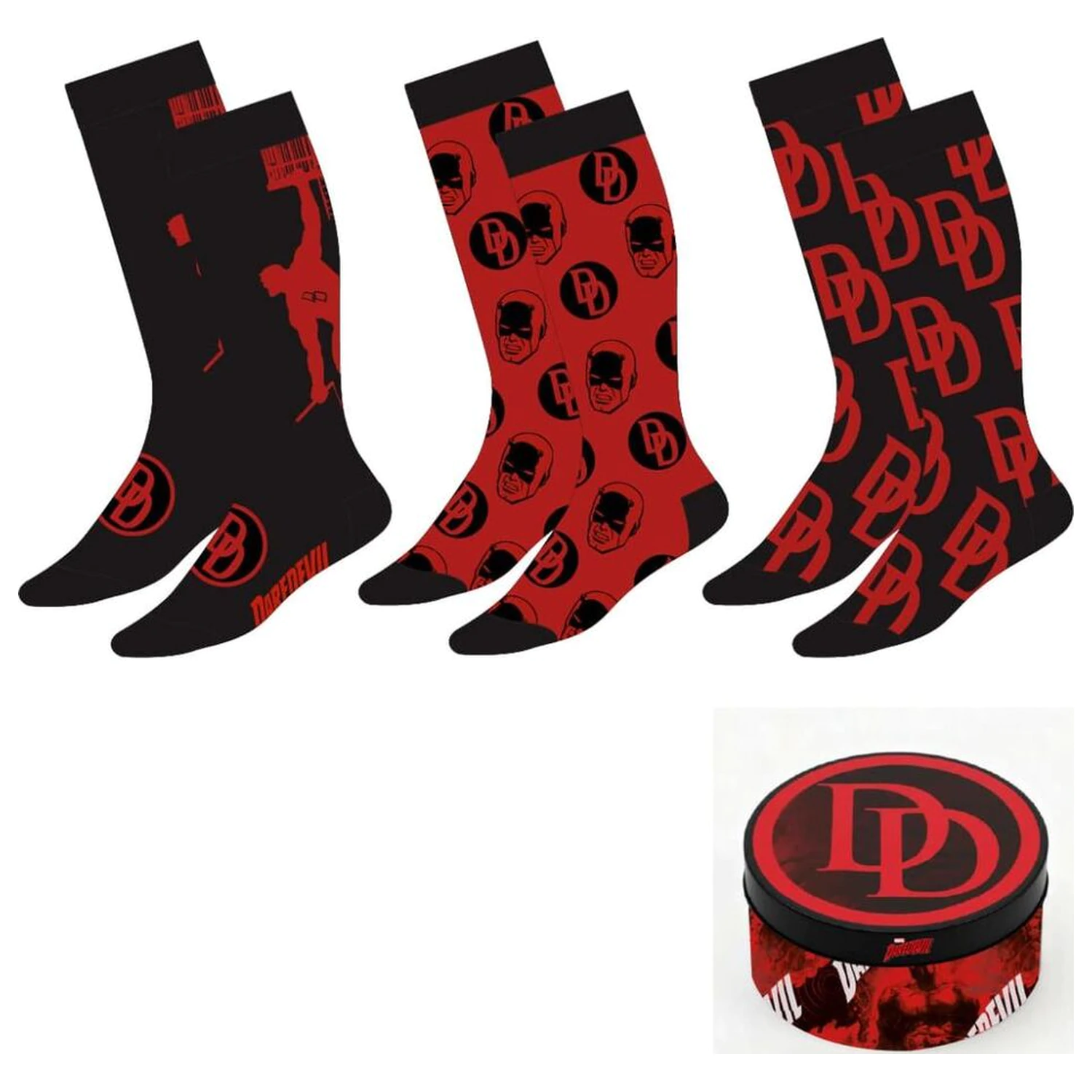 Marvel Daredevil adult 3 socks set product photo