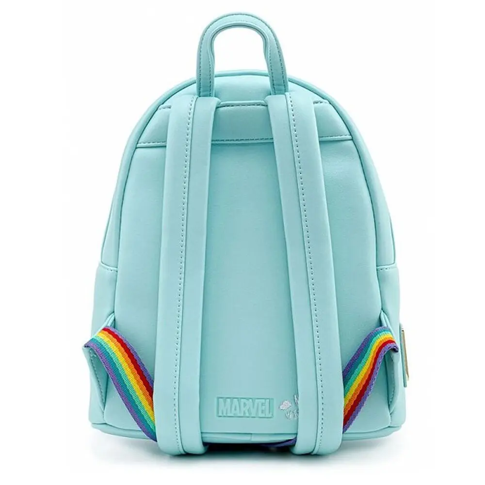 Loungefly Marvel Deadpool 30th Anniversary Unicorn Rainbow backpack 25cm product photo