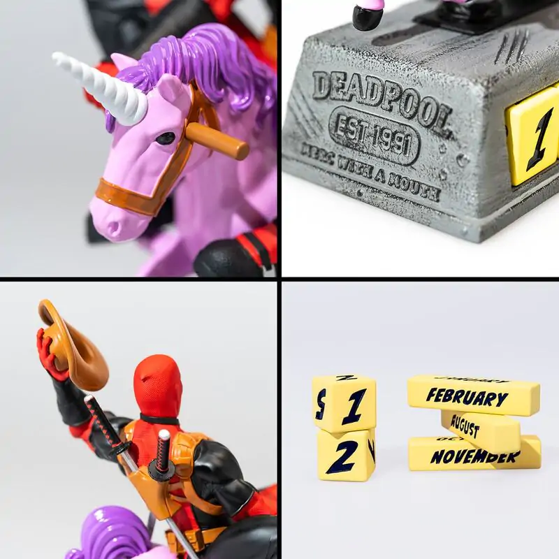 Marvel Deadpool 3D perpetual calendar product photo