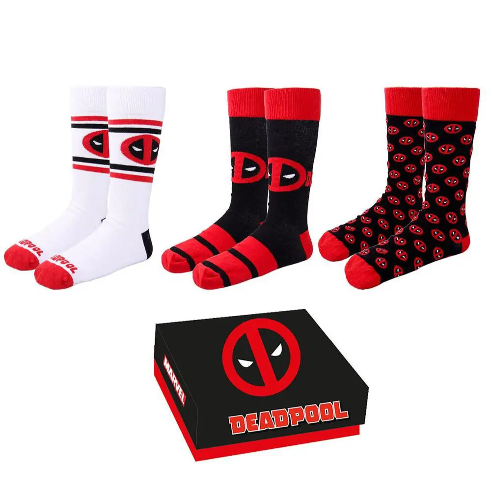 Marvel Deadpool pack 3 socks product photo