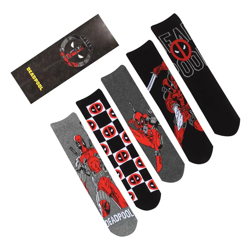 Marvel Socks 5-Pack Deadpool L-XL product photo