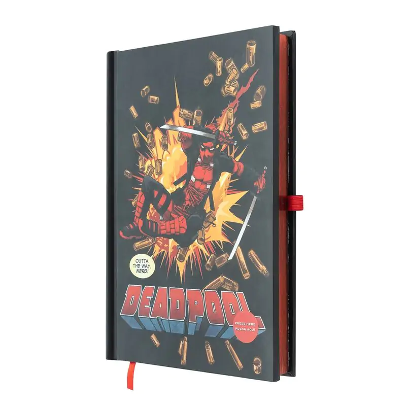 Marvel Deadpool A5 premium led notebook product photo