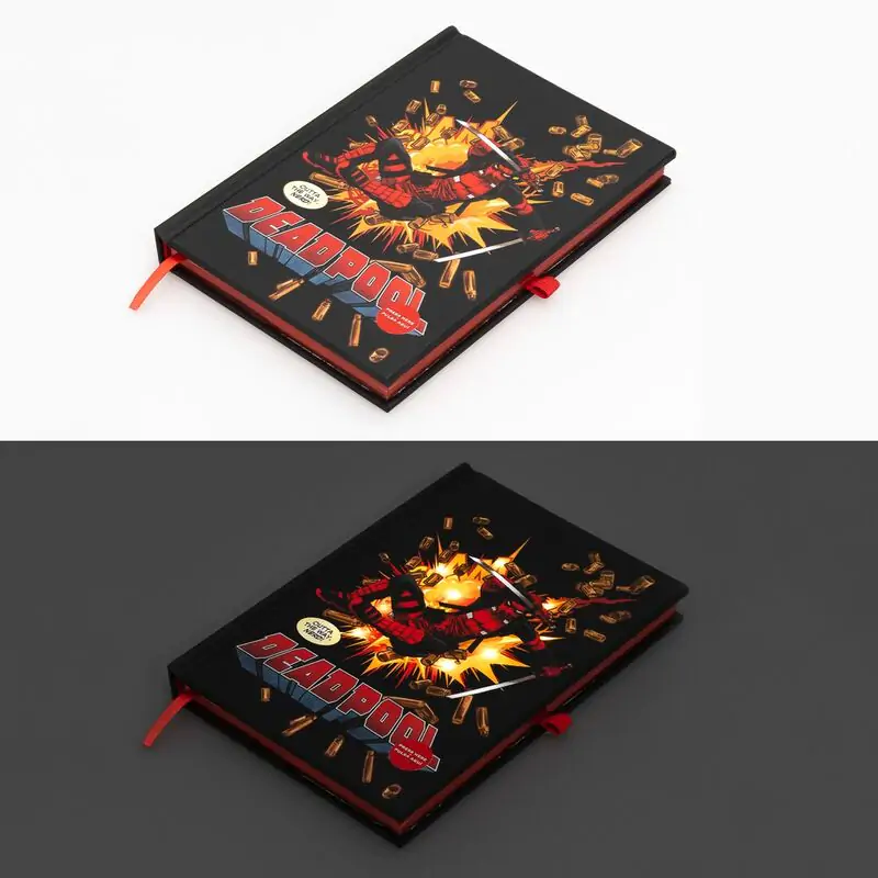 Marvel Deadpool A5 premium led notebook product photo