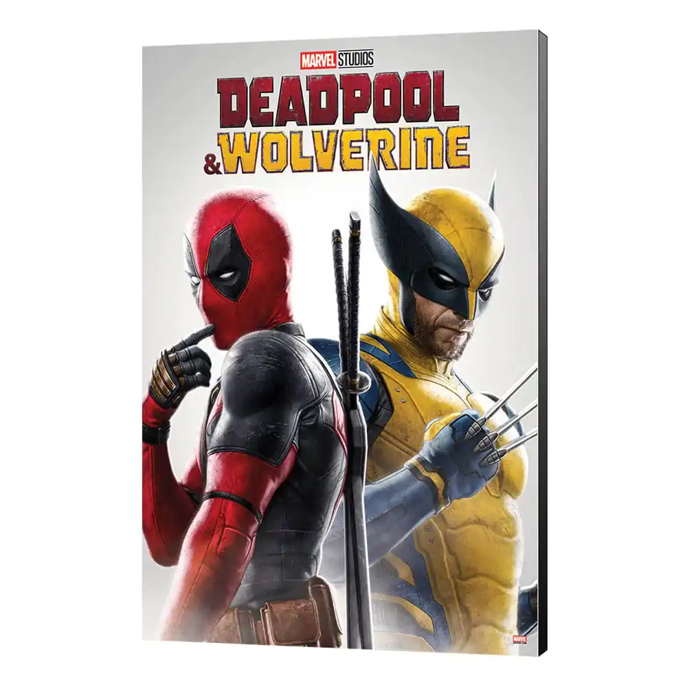 Marvel Wooden Wall Art Deadpool & Wolverine 02 Best friends 35 x 50 cm product photo