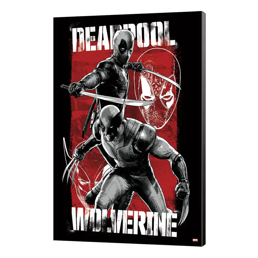 Marvel Wooden Wall Art Deadpool & Wolverine 03 Maximum Effort 35 x 50 cm termékfotó