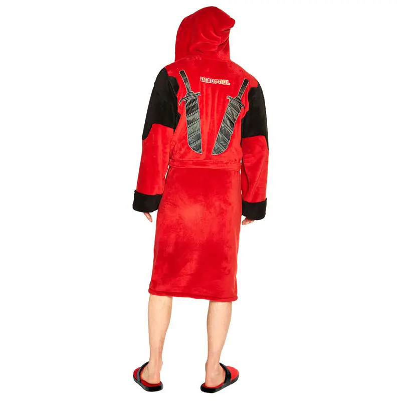 Marvel Deadpool mens fleece bathrobe product photo