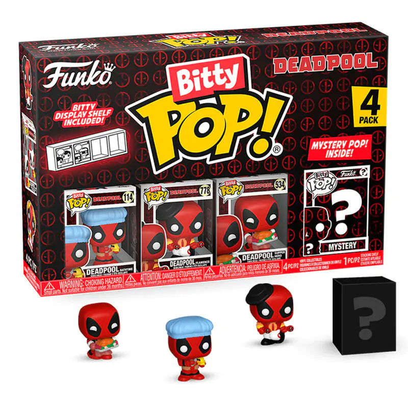 Deadpool Bitty Funko POP! Vinyl Figure 4-Pack Bathtime 2,5 cm product photo