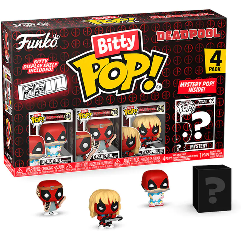 Deadpool Bitty Funko POP! Vinyl Figure 4-Pack Sleepover 2,5 cm termékfotó