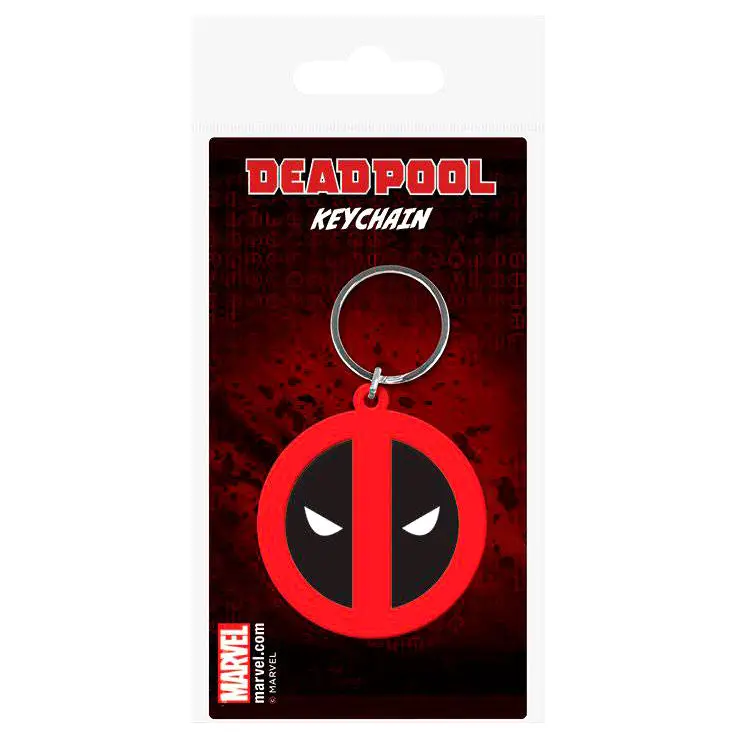 Marvel Comics Rubber Keychain Deadpool Symbol 6 cm termékfotó