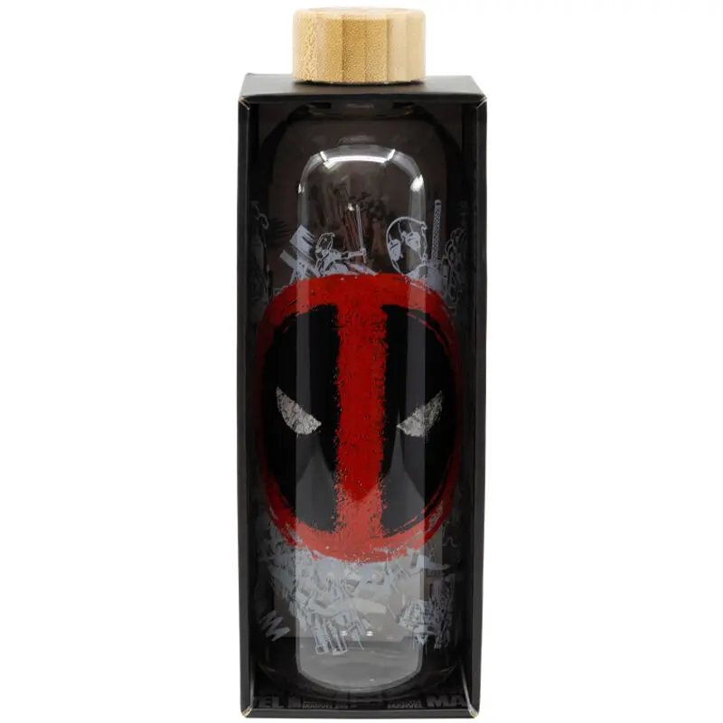 Marvel Deadpool glass bottle 1030ml termékfotó