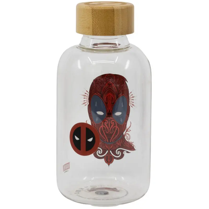 Marvel Deadpool glass bottle 620ml termékfotó