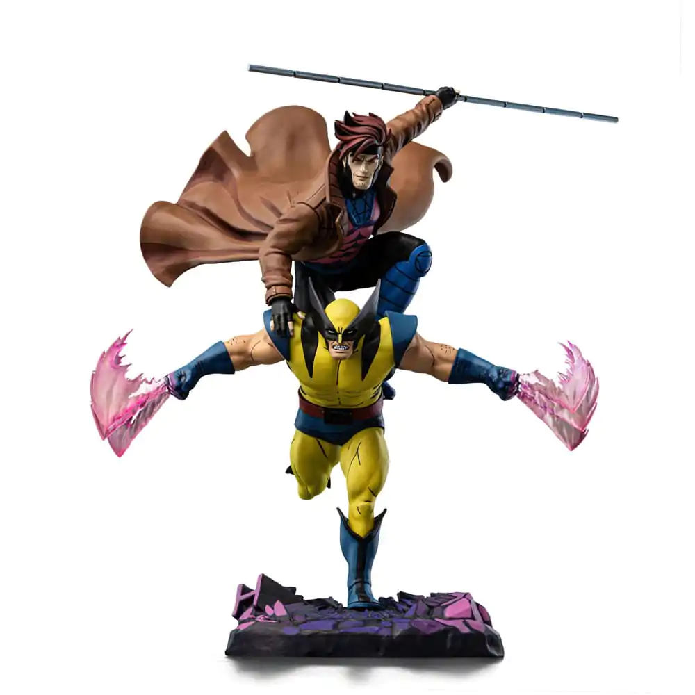 Marvel Deluxe Art Scale Statue 1/10 X-Men´97 Gambit & Wolverine 29 cm termékfotó