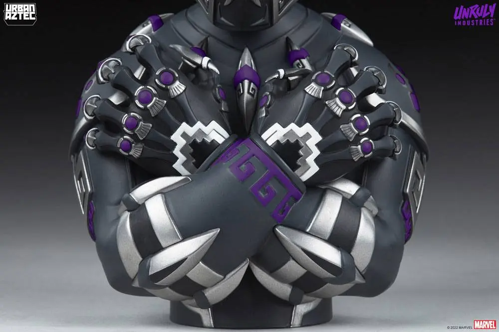 Marvel Designer Collectible Vinyl Bust Black Panther Purple Variant by Jesse Hernandez 19 cm product photo