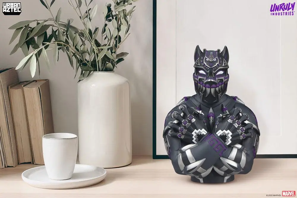 Marvel Designer Collectible Vinyl Bust Black Panther Purple Variant by Jesse Hernandez 19 cm product photo