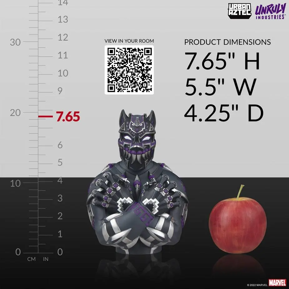 Marvel Designer Collectible Vinyl Bust Black Panther Purple Variant by Jesse Hernandez 19 cm product photo