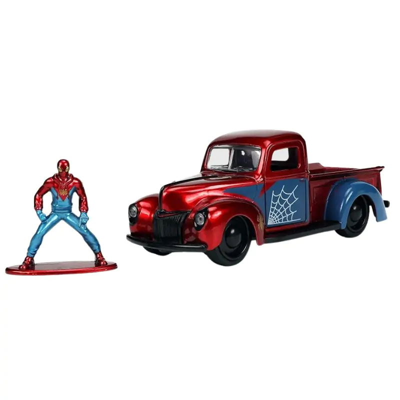 Marvel Diecast Model 1/32 1941 Ford Pick Up Spider-Man product photo