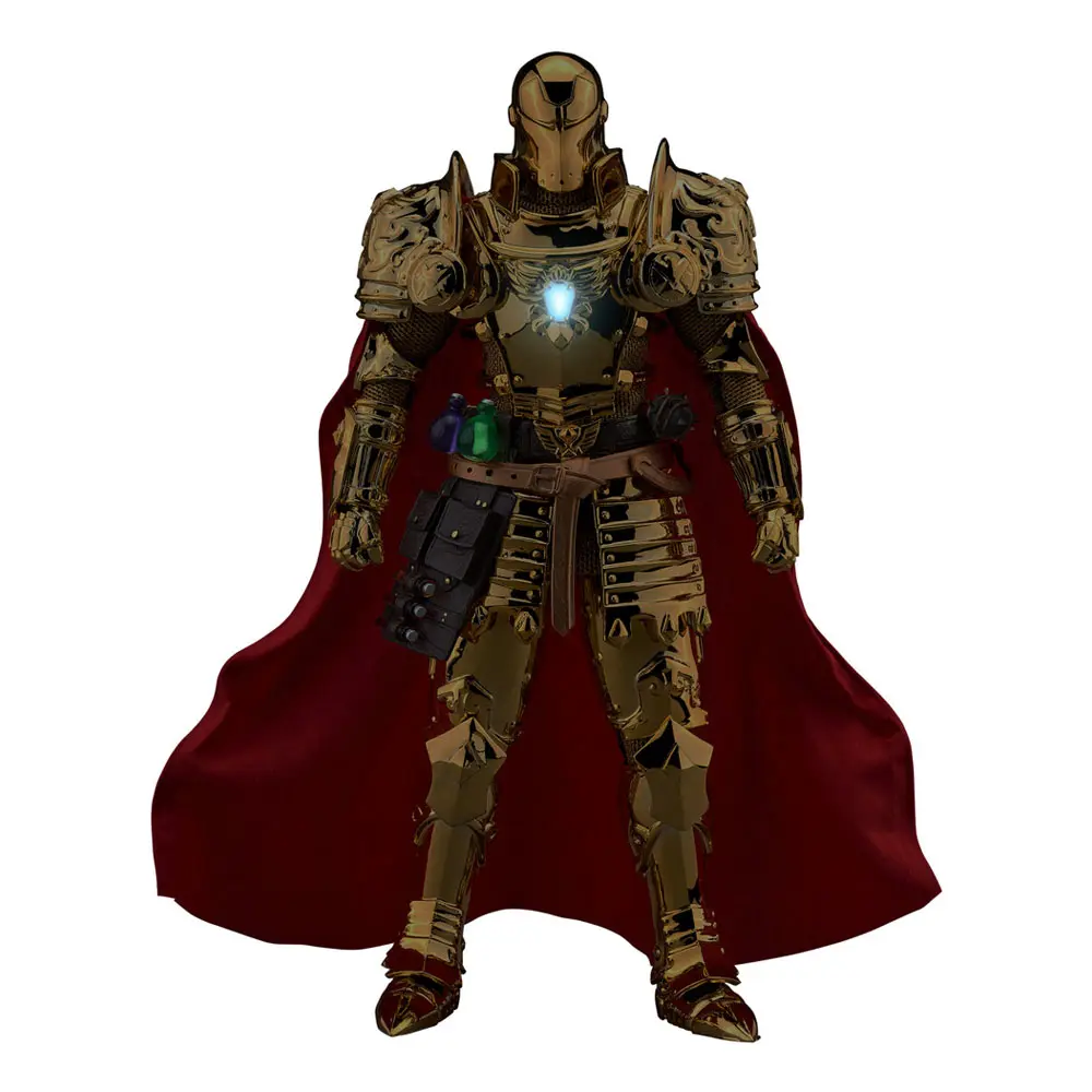 Marvel Dynamic 8ction Heroes Action Figure 1/9 Medieval Knight Iron Man Gold Version 20 cm product photo