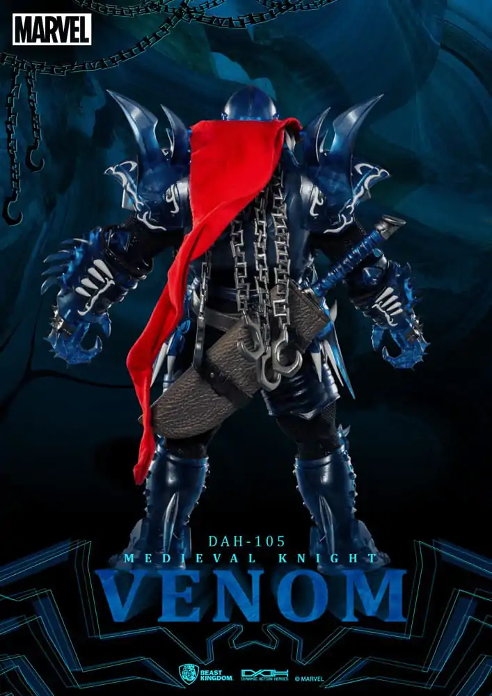 Marvel Dynamic 8ction Heroes Action Figure 1/9 Medieval Knight Venom 23 cm termékfotó