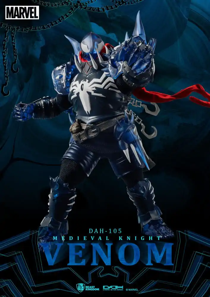 Marvel Dynamic 8ction Heroes Action Figure 1/9 Medieval Knight Venom 23 cm termékfotó