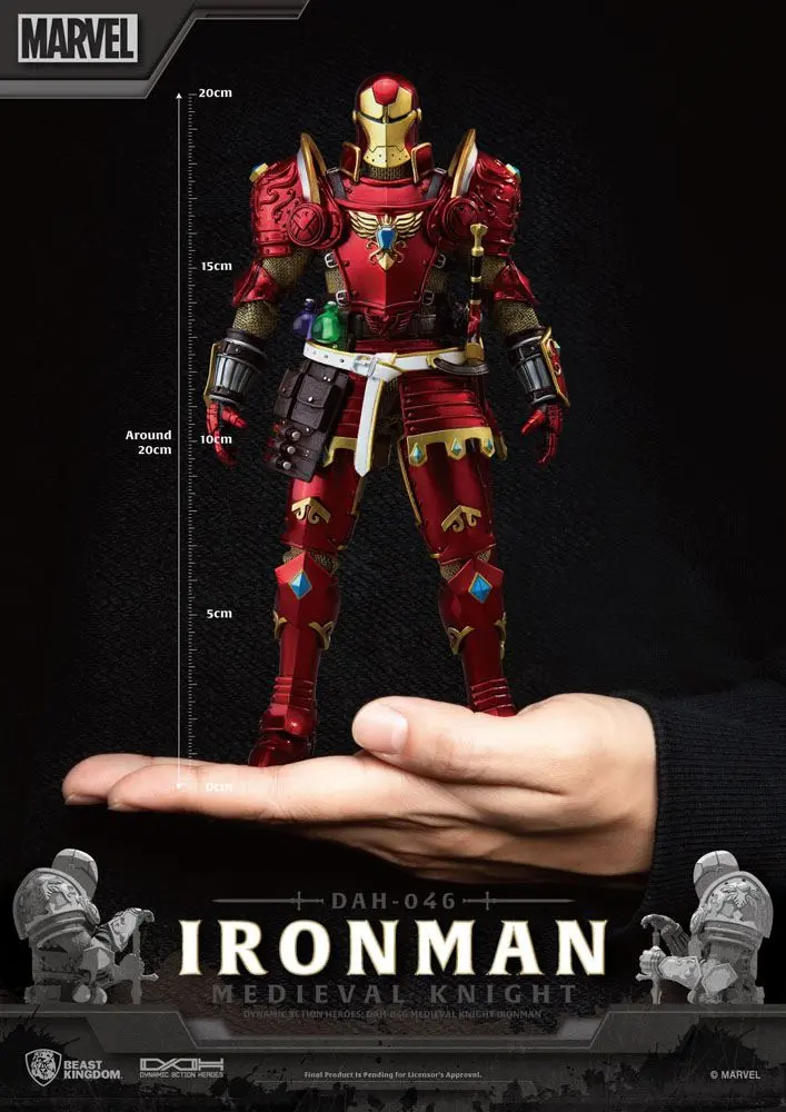 Marvel Dynamic 8ction Heroes Action Figure 1/9 Medieval Knight Iron Man 20 cm product photo
