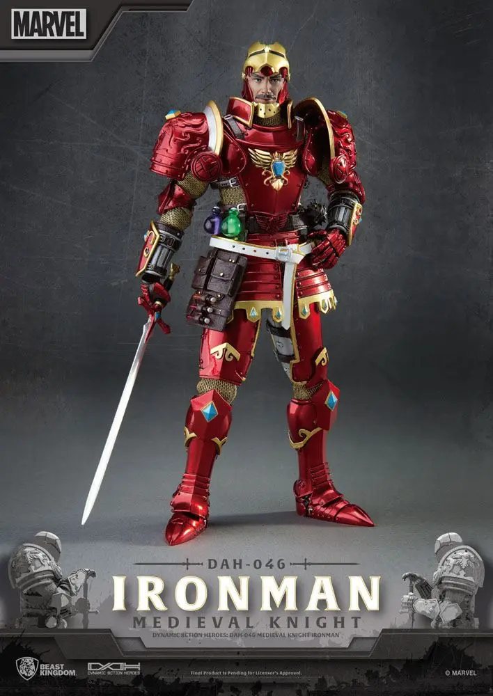 Marvel Dynamic 8ction Heroes Action Figure 1/9 Medieval Knight Iron Man 20 cm product photo