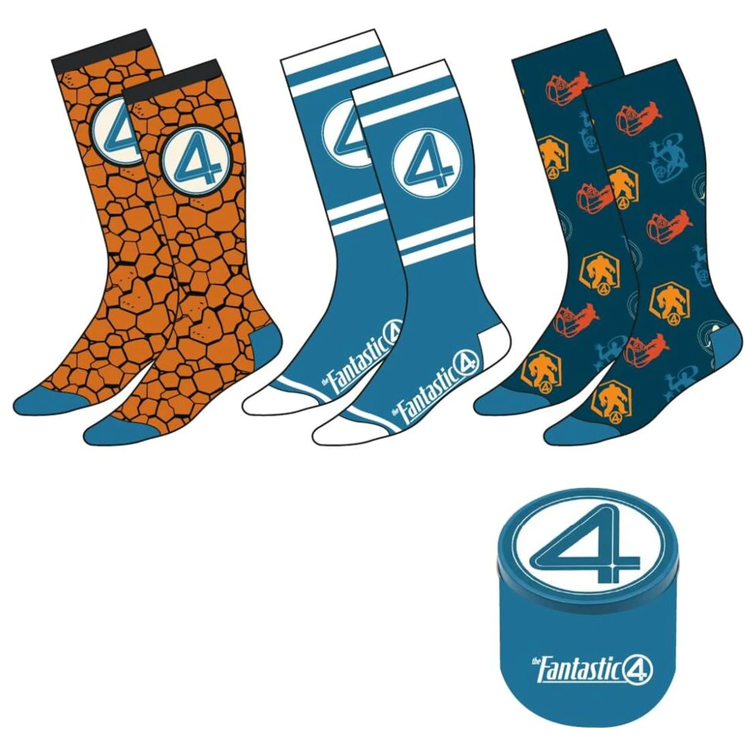 Marvel Fantastic Four adult 3 socks set product photo