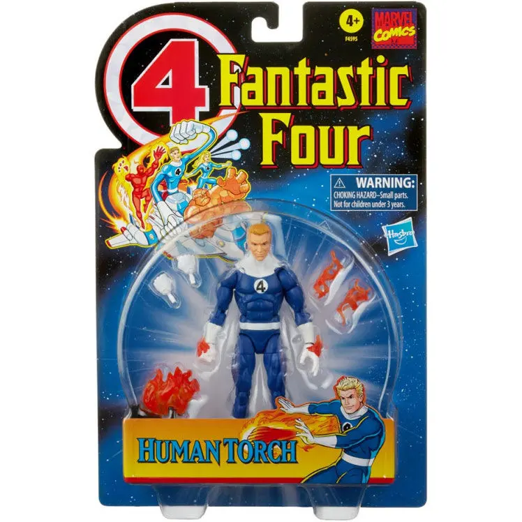 Marvel Fantastic Four Human Torch 2 Vintage figure 15cm product photo