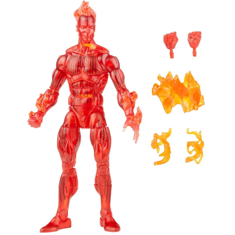 Fantastic Four Marvel Legends Retro Action Figure Human Torch 15 cm product photo