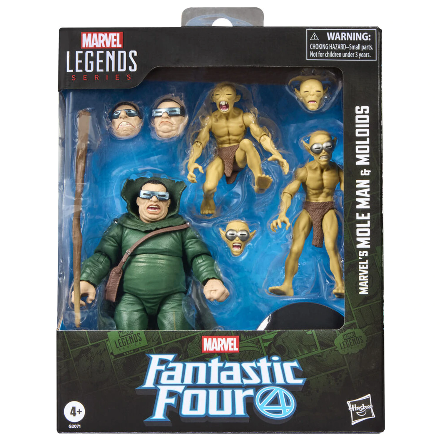 Marvel Fantastic Four Marvels Mole Man & Moloios set of figures 15cm product photo