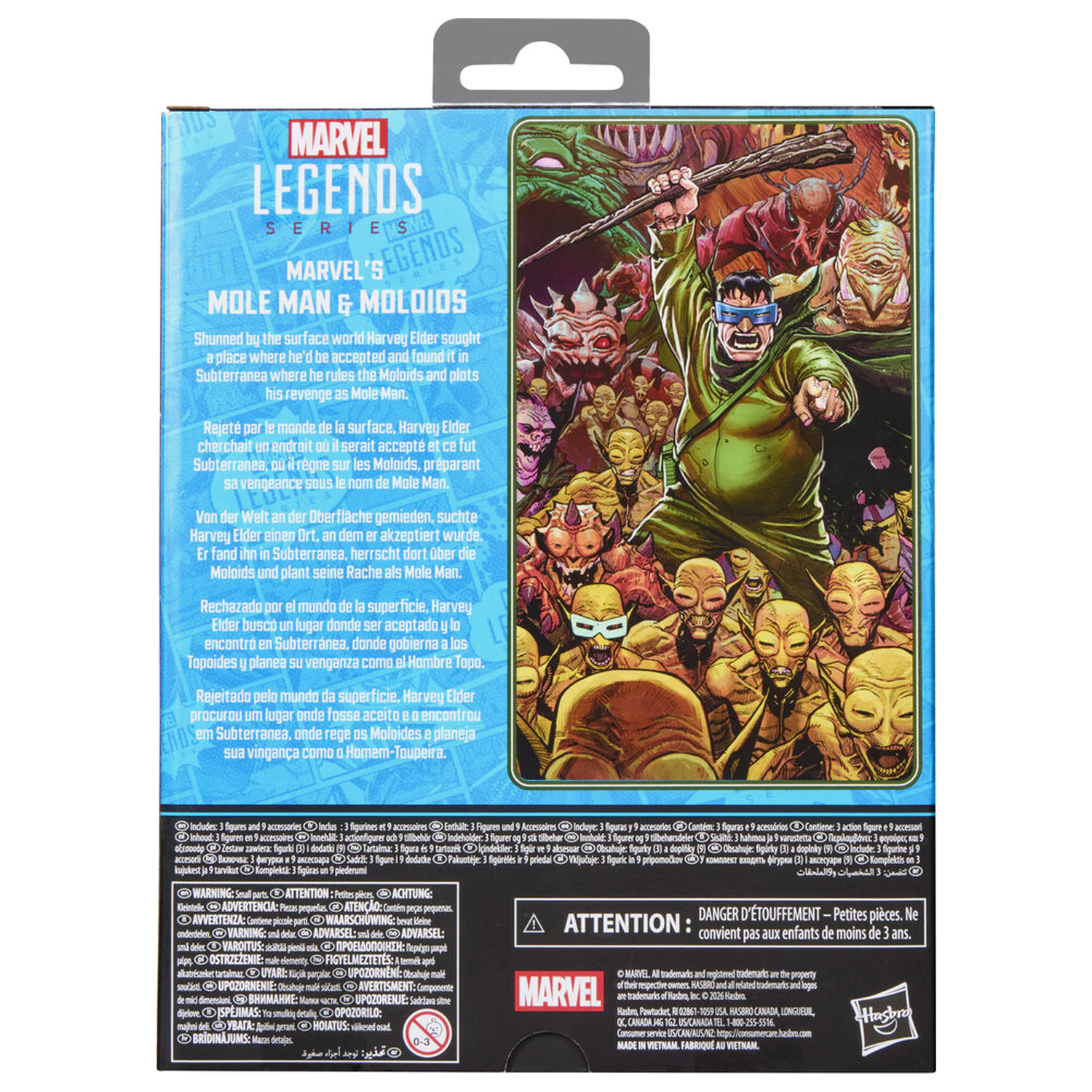 Marvel Fantastic Four Marvels Mole Man & Moloios set of figures 15cm product photo