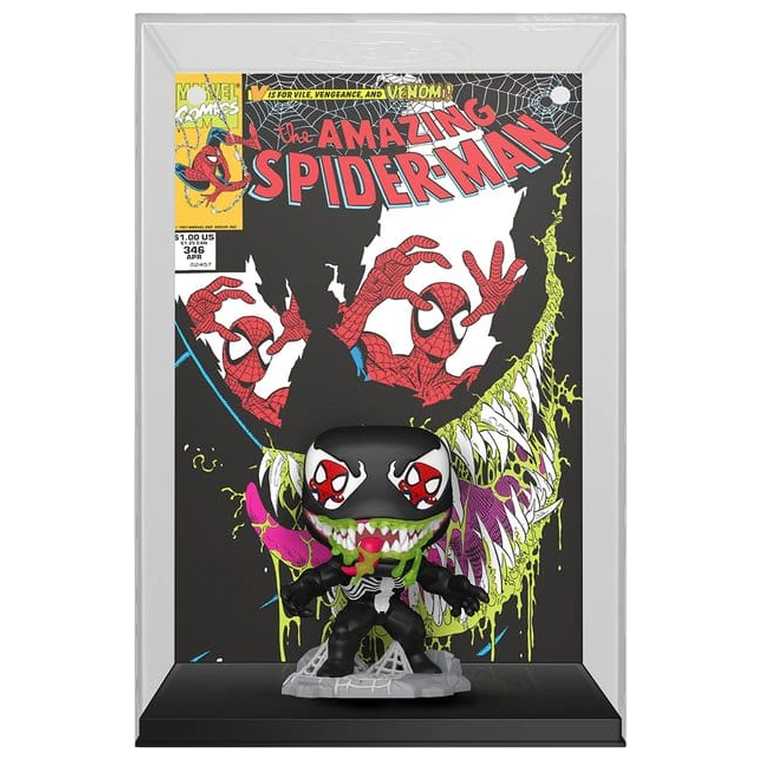 Marvel Funko POP! Comic Covers Vinyl Figure Amazing Spider-Man #346 (Venom) 9 cm product photo
