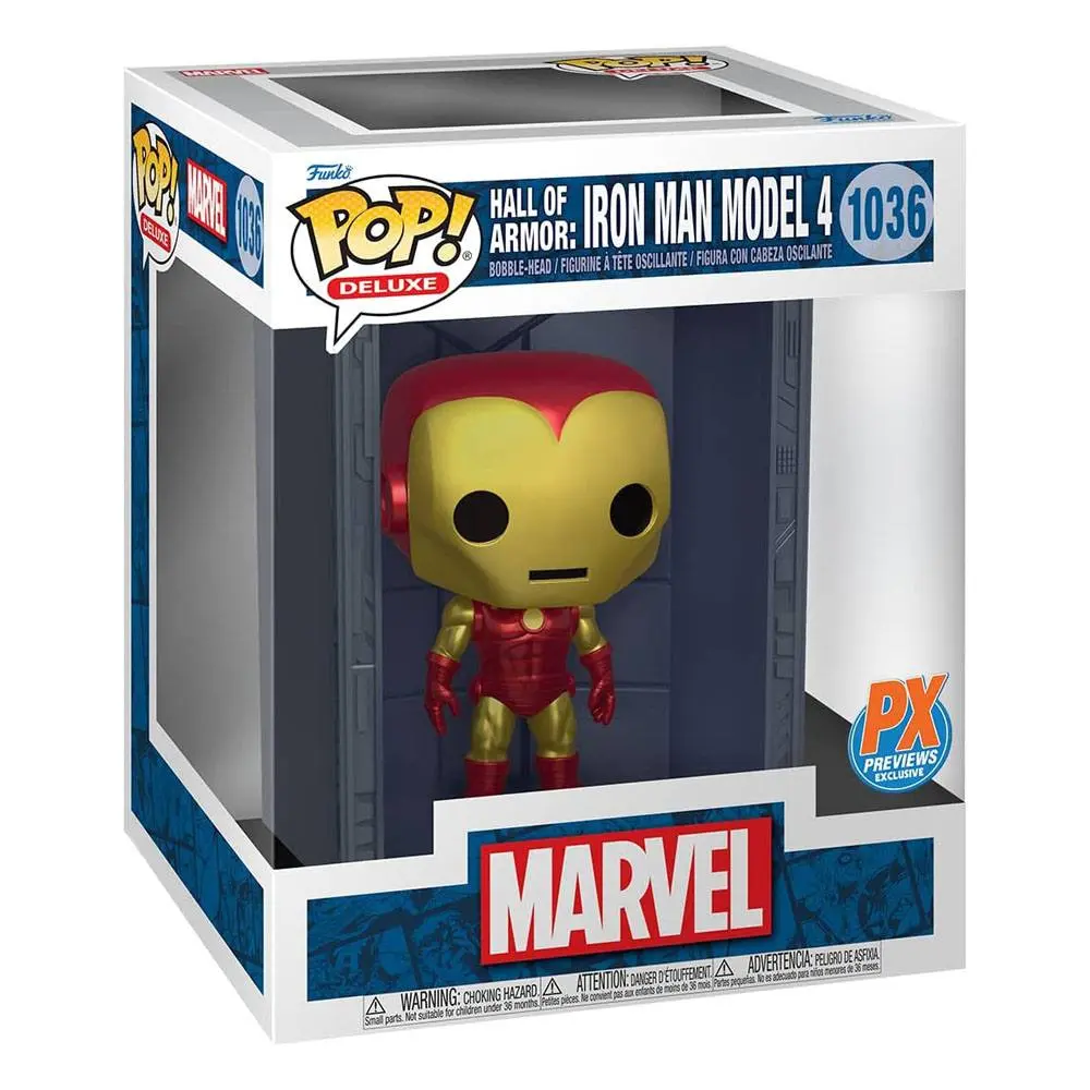 Marvel POP! Deluxe Vinyl Figure Hall of Armor Iron Man Model 4 PX Exclusive 9 cm product photo
