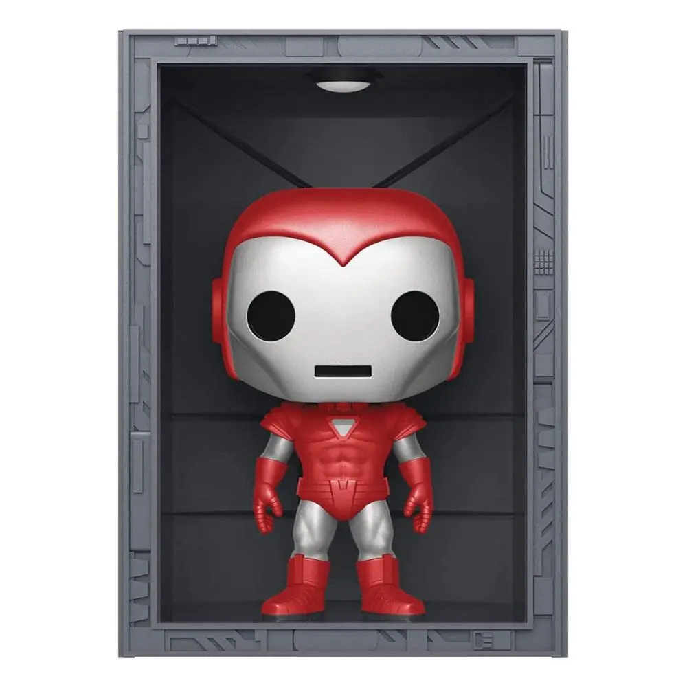 Marvel POP! Deluxe Vinyl Figure Hall of Armor Iron Man Model 8 Silver Centurion PX Exclusive 9 cm product photo