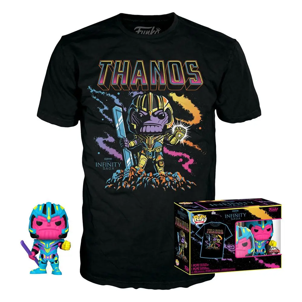 Marvel Funko POP figure & tee box Thanos (BKLT) termékfotó