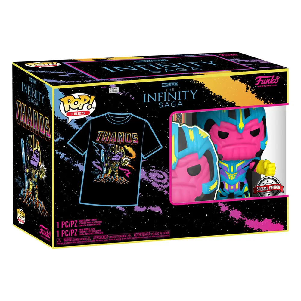 Marvel Funko POP figure & tee box Thanos (BKLT) termékfotó