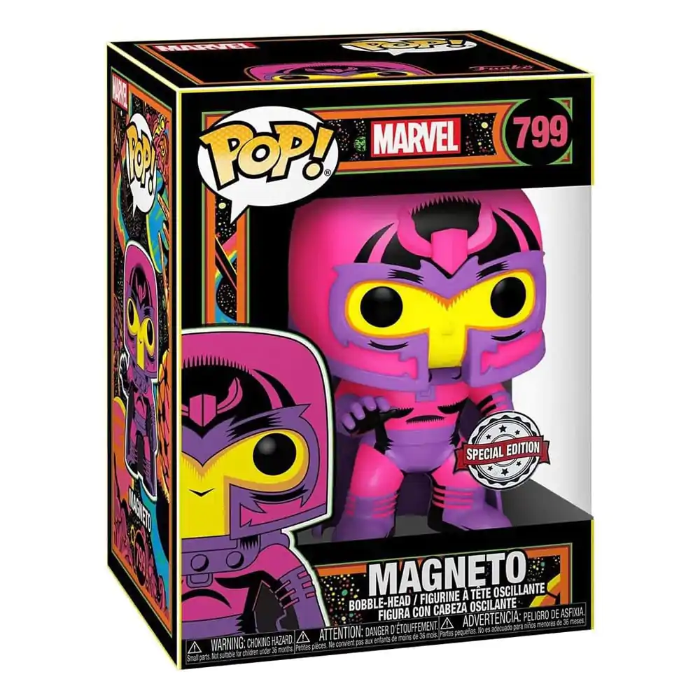 Marvel POP! Vinyl Figure Black Light- Magneto Exclusive 9 cm product photo