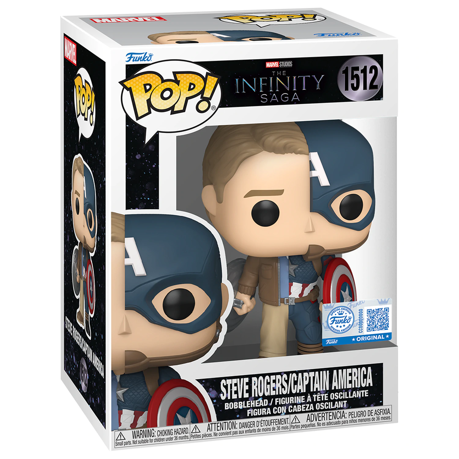 Marvel Funko POP! Vinyl Figure Split- Cap/Steve Exclusive 9 cm product photo