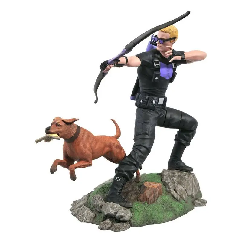 Marvel Comic Gallery PVC Statue Hawkeye with Pizza Dog 23 cm product photo