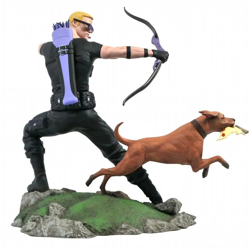 Marvel Comic Gallery PVC Statue Hawkeye with Pizza Dog 23 cm product photo