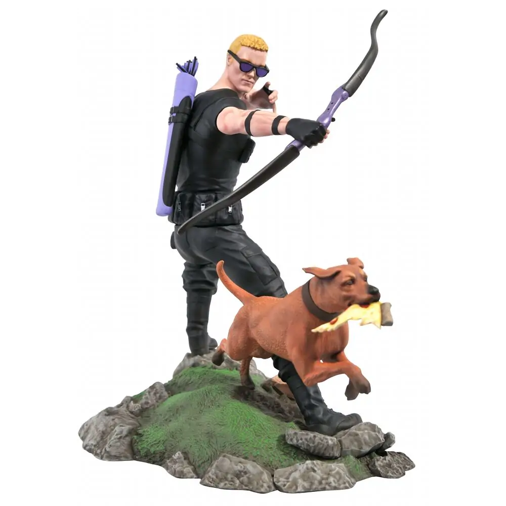 Marvel Comic Gallery PVC Statue Hawkeye with Pizza Dog 23 cm product photo