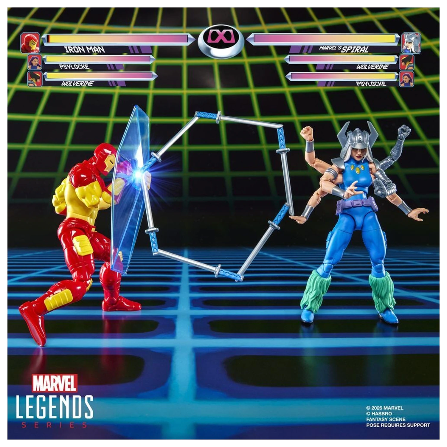 Marvel Games Iron Man Vs Marvels Spiral pack 2 figures 15cm product photo
