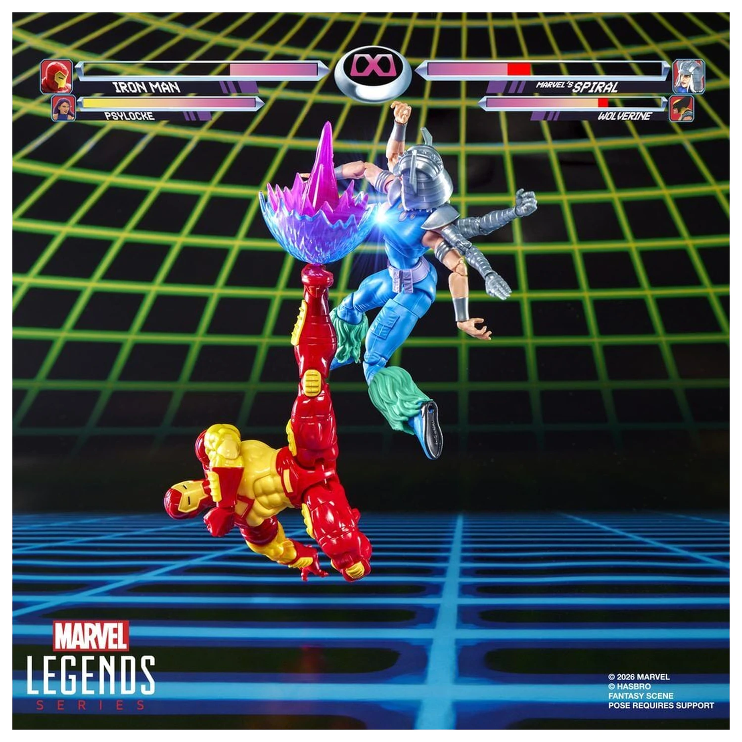 Marvel Games Iron Man Vs Marvels Spiral pack 2 figures 15cm product photo
