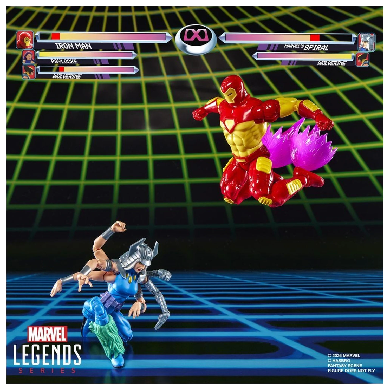 Marvel Games Iron Man Vs Marvels Spiral pack 2 figures 15cm product photo