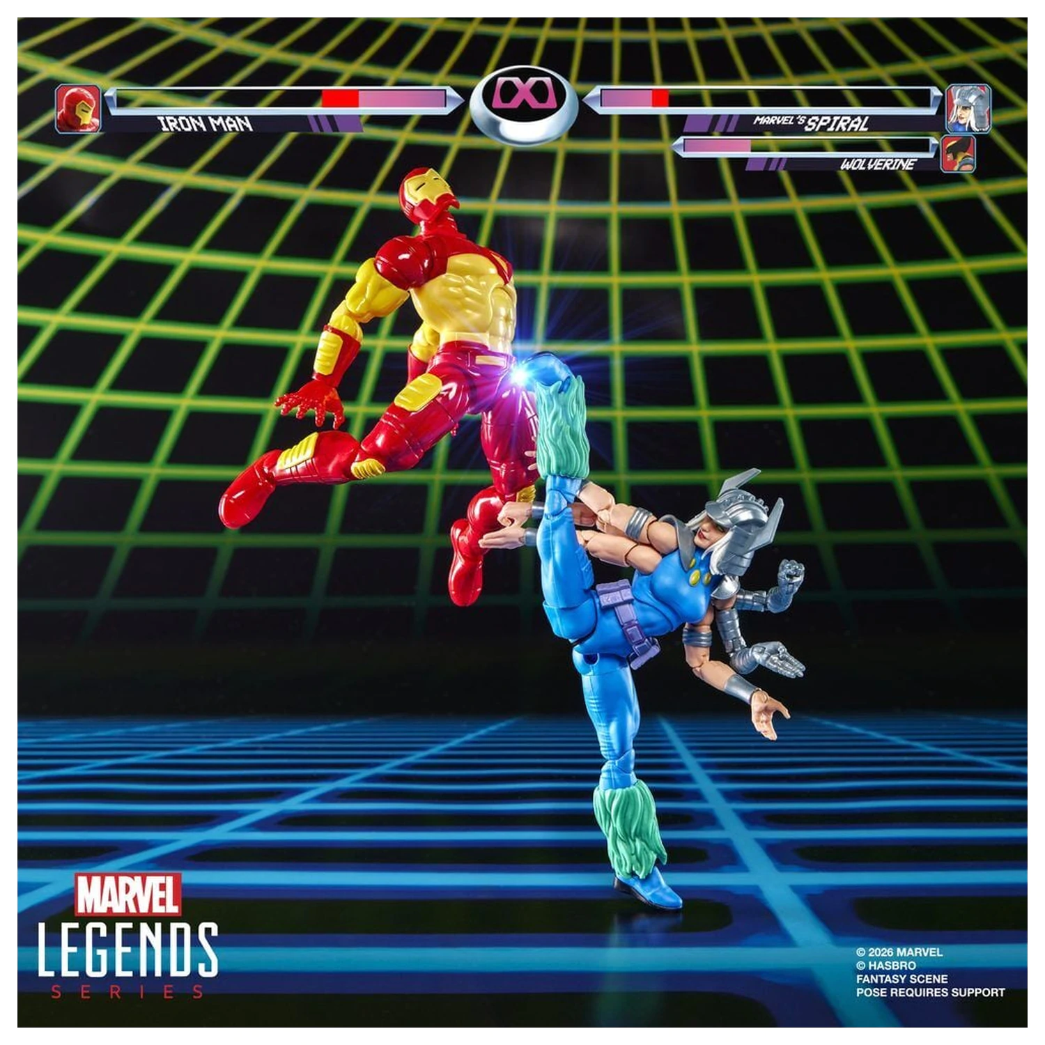 Marvel Games Iron Man Vs Marvels Spiral pack 2 figures 15cm product photo